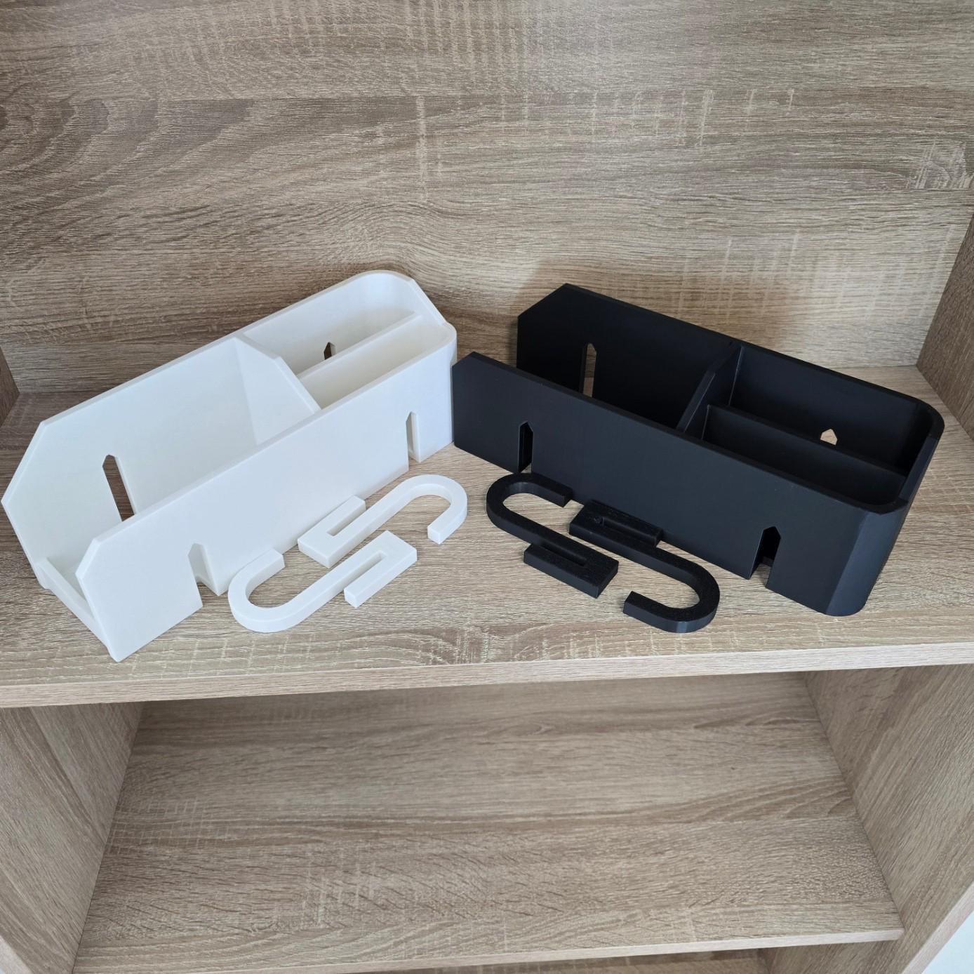 Dual Sided Clip-On Bedside Storage Box: Dorm Organizer