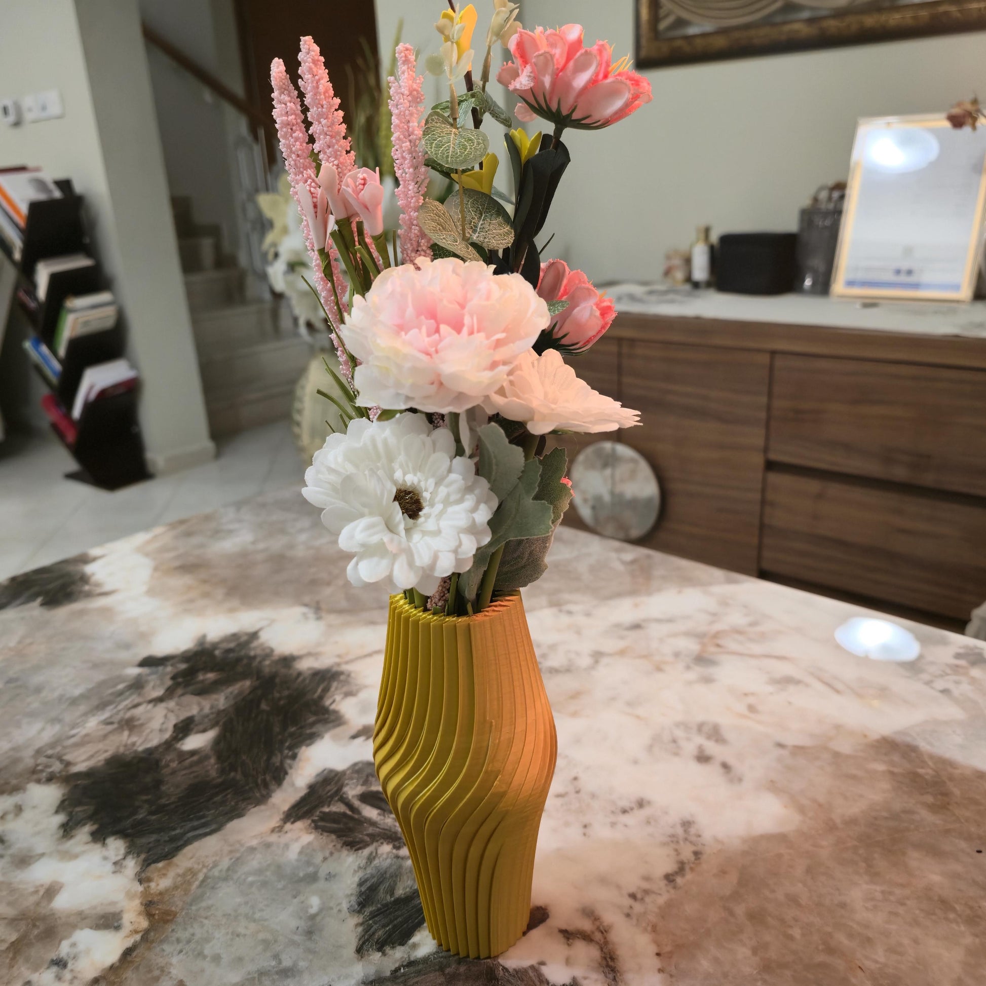 Ribbed Wave Vase