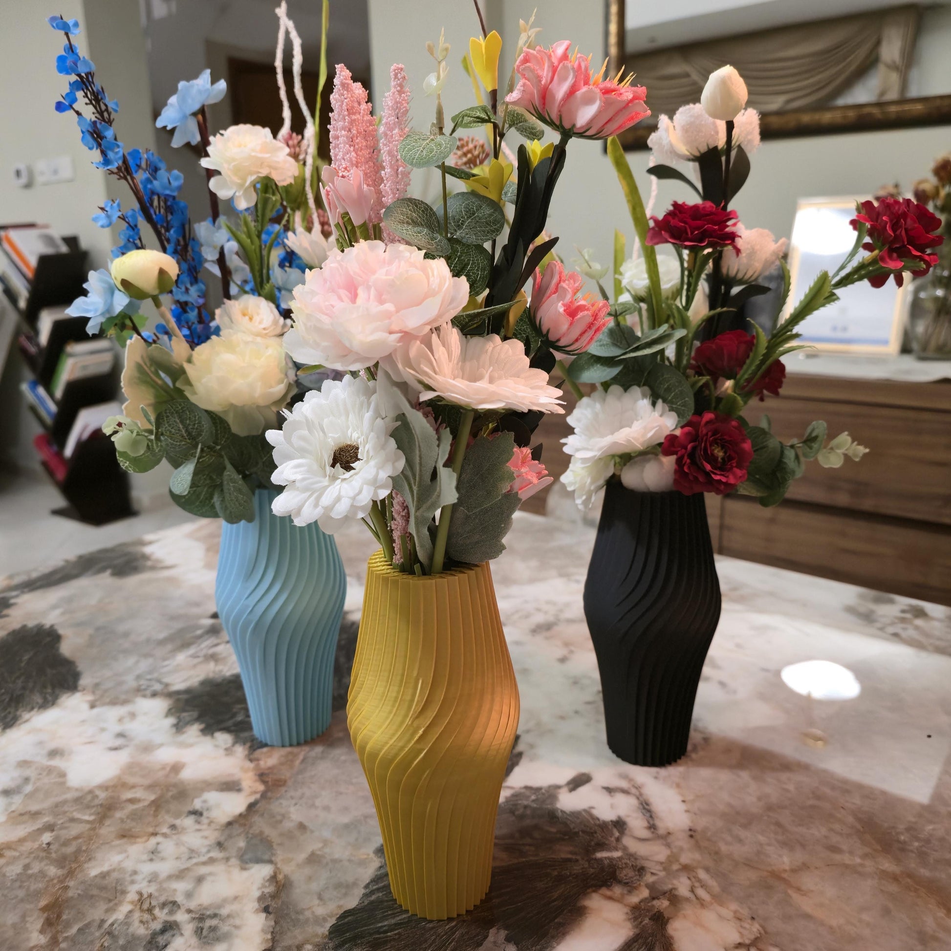 Ribbed Wave Vase