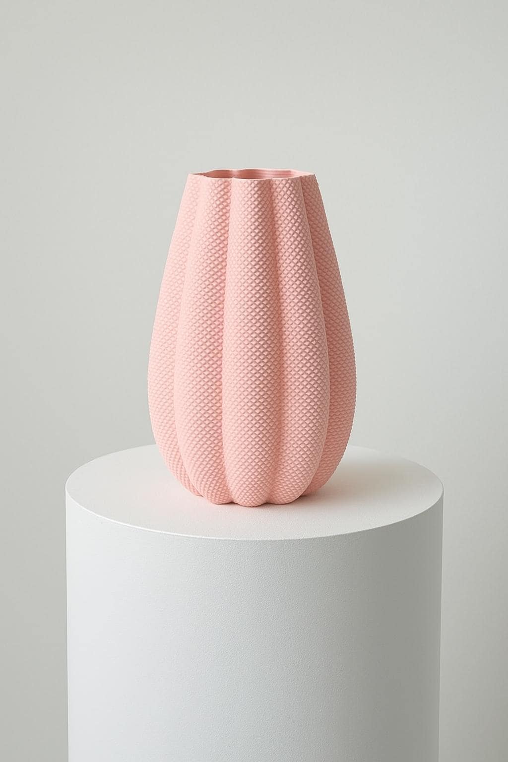 Modern Fuzzy Vase – Minimalist Decorative Flower Vase for Home, Shelf & Table Decor