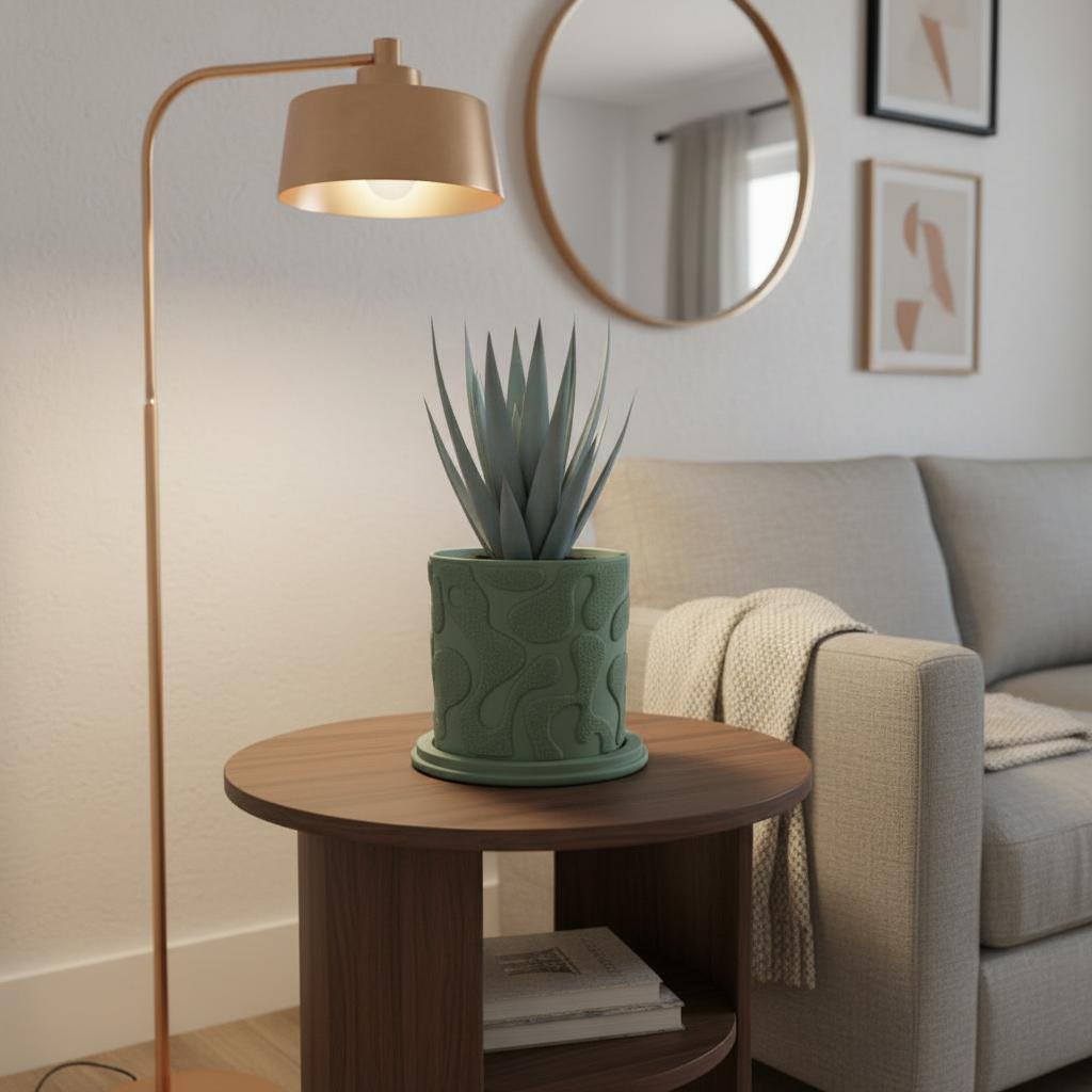 Decorative Mossy Planter Pot