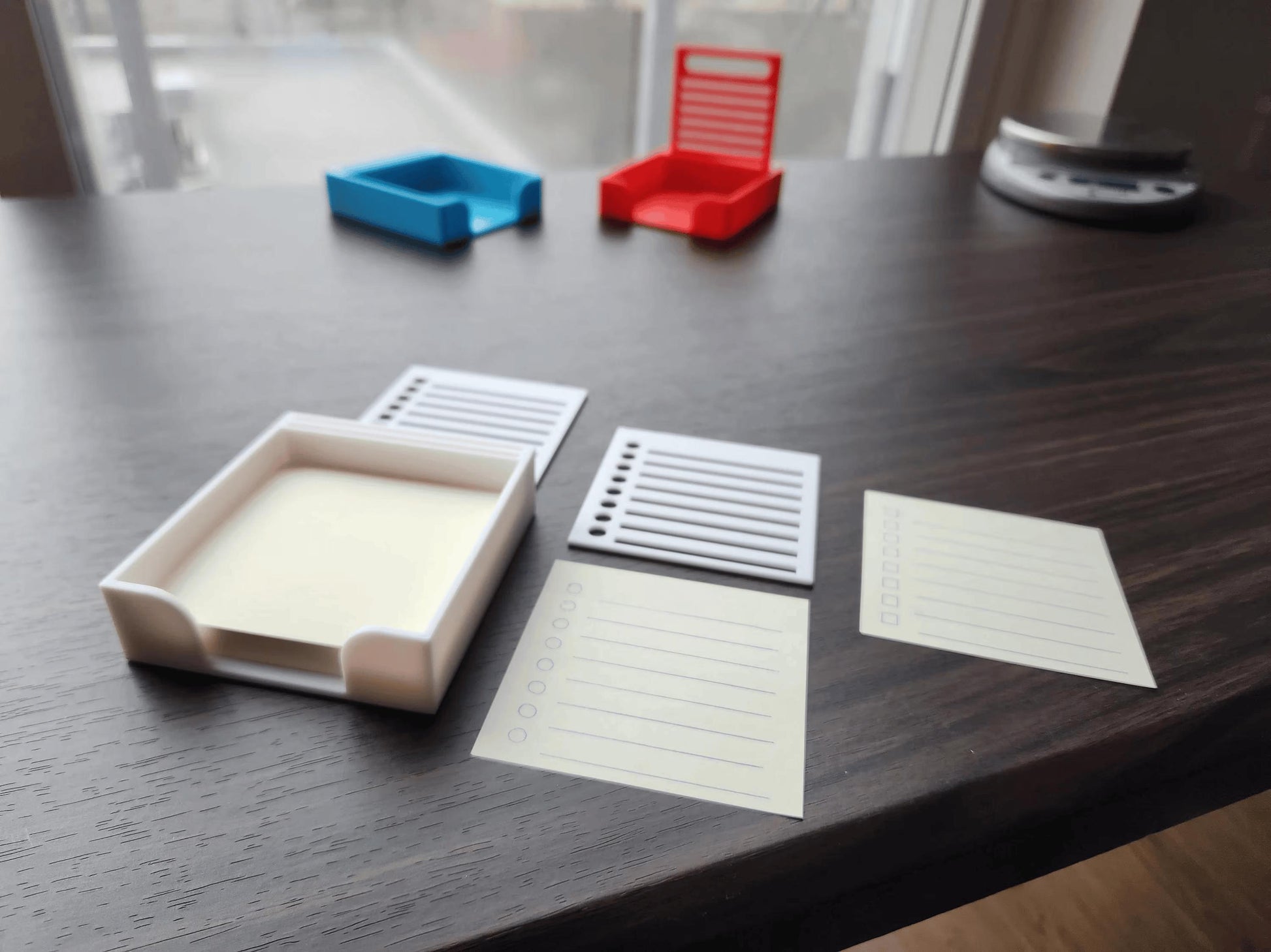 Personalized Sticky Note Holder with Stencils. Perfect Office Gift