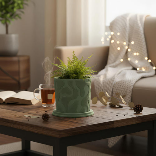 Decorative Mossy Planter Pot