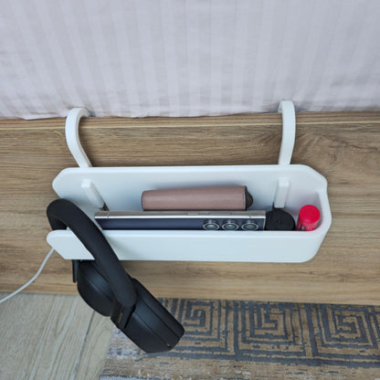 Clip-On Bedside Storage Box, Hanging Nightstand Organizer, Perfect for Dorms & Bunk Beds