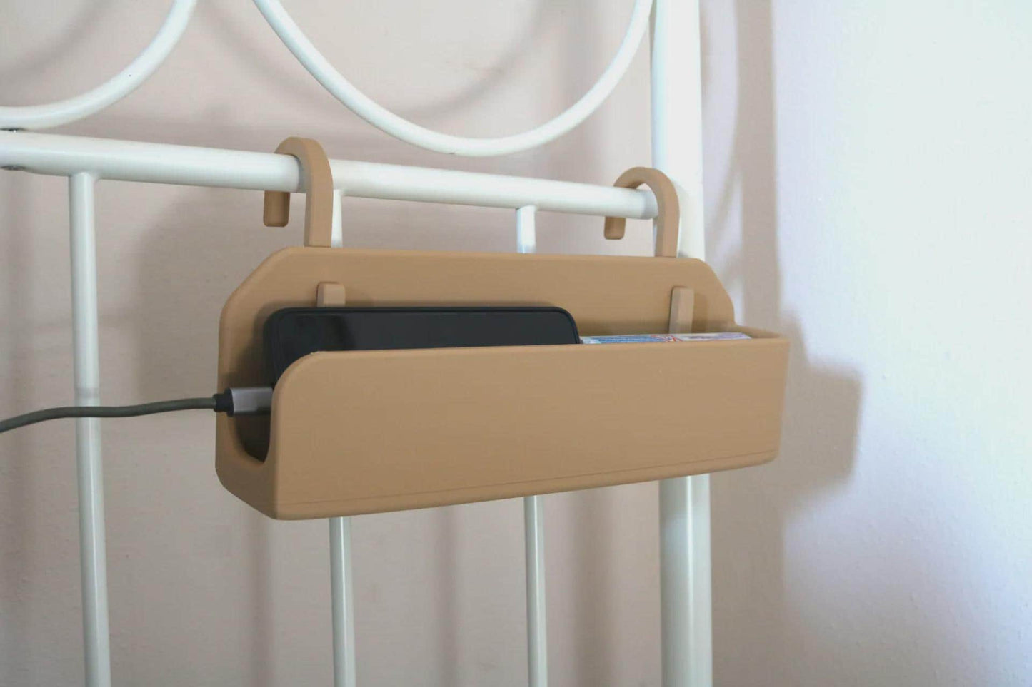 Clip-On Bedside Storage Box, Hanging Nightstand Organizer, Perfect for Dorms & Bunk Beds