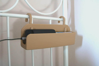 Clip-On Bedside Storage Box, Hanging Nightstand Organizer, Perfect for Dorms & Bunk Beds