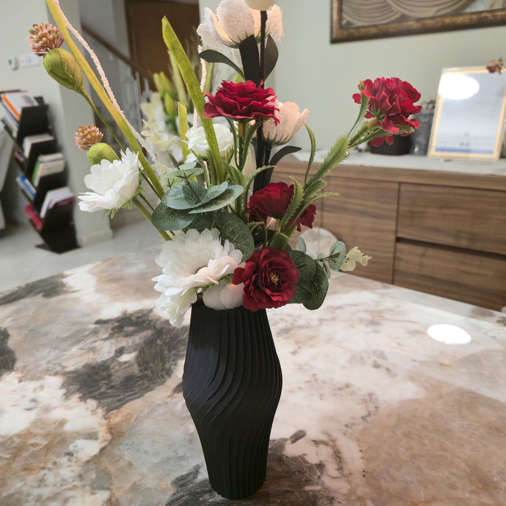 Ribbed Wave Vase