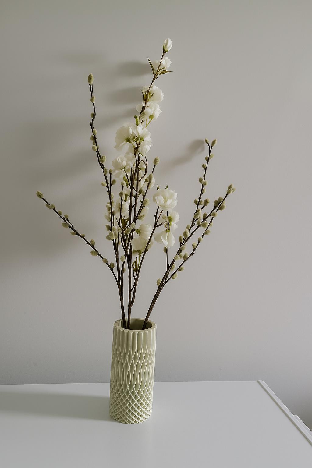Modern Sleek Vase – Minimalist Decorative Flower Vase for Home, Shelf & Table Decor