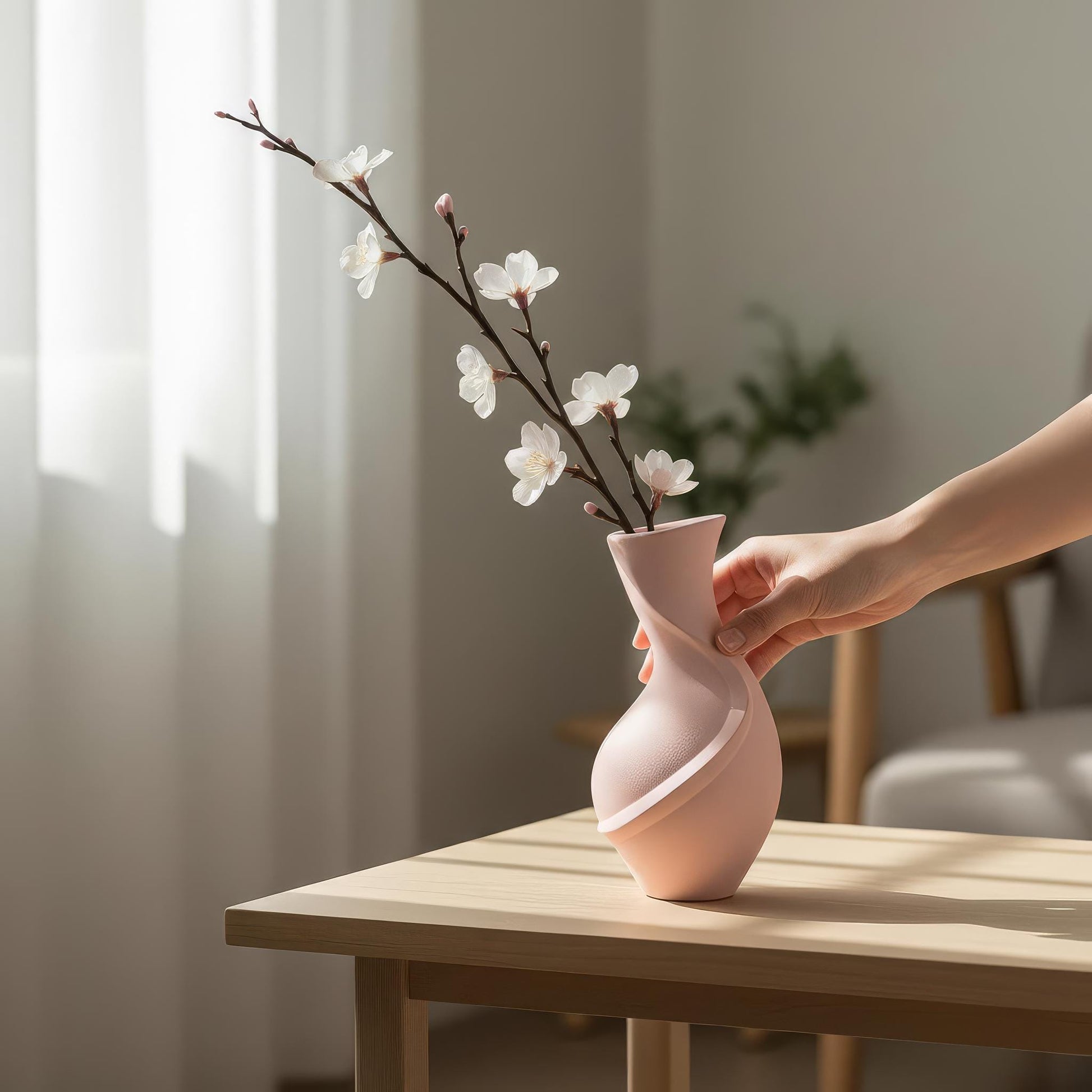 Modern Nova Vase – Minimalist Decorative Flower Vase for Home, Shelf & Table Decor