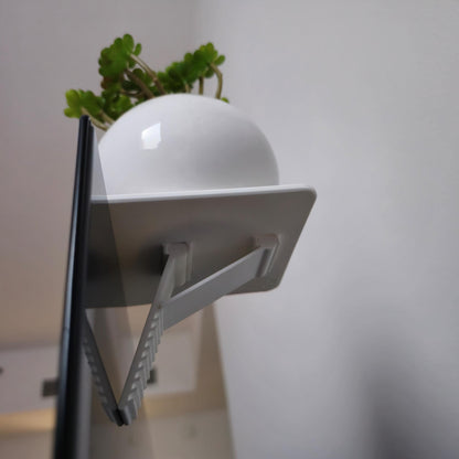 Universal Monitor Shelf | Clip-On Display Riser | Fits Any Screen | Monitor Storage Attachment