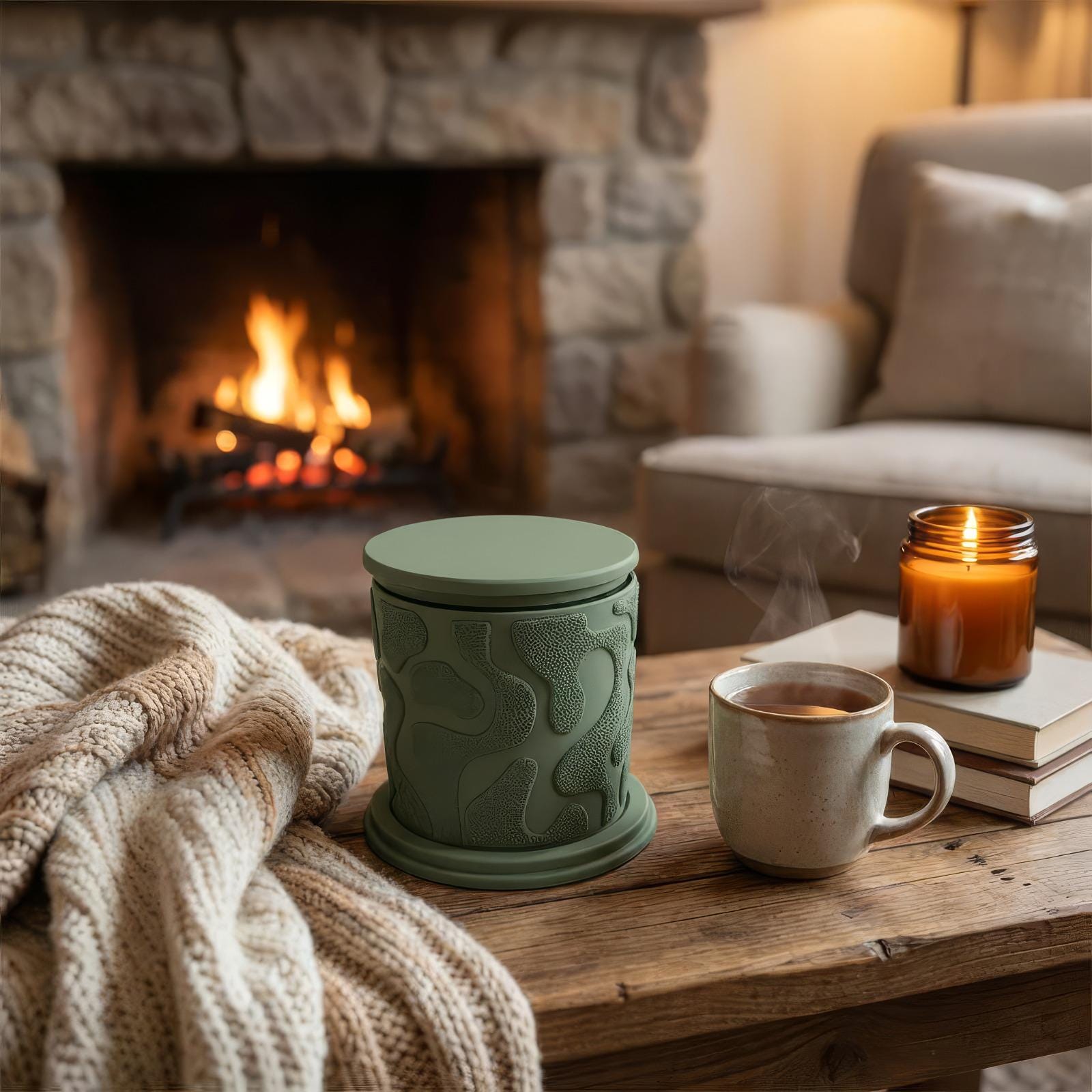 Decorative Mossy Planter Pot