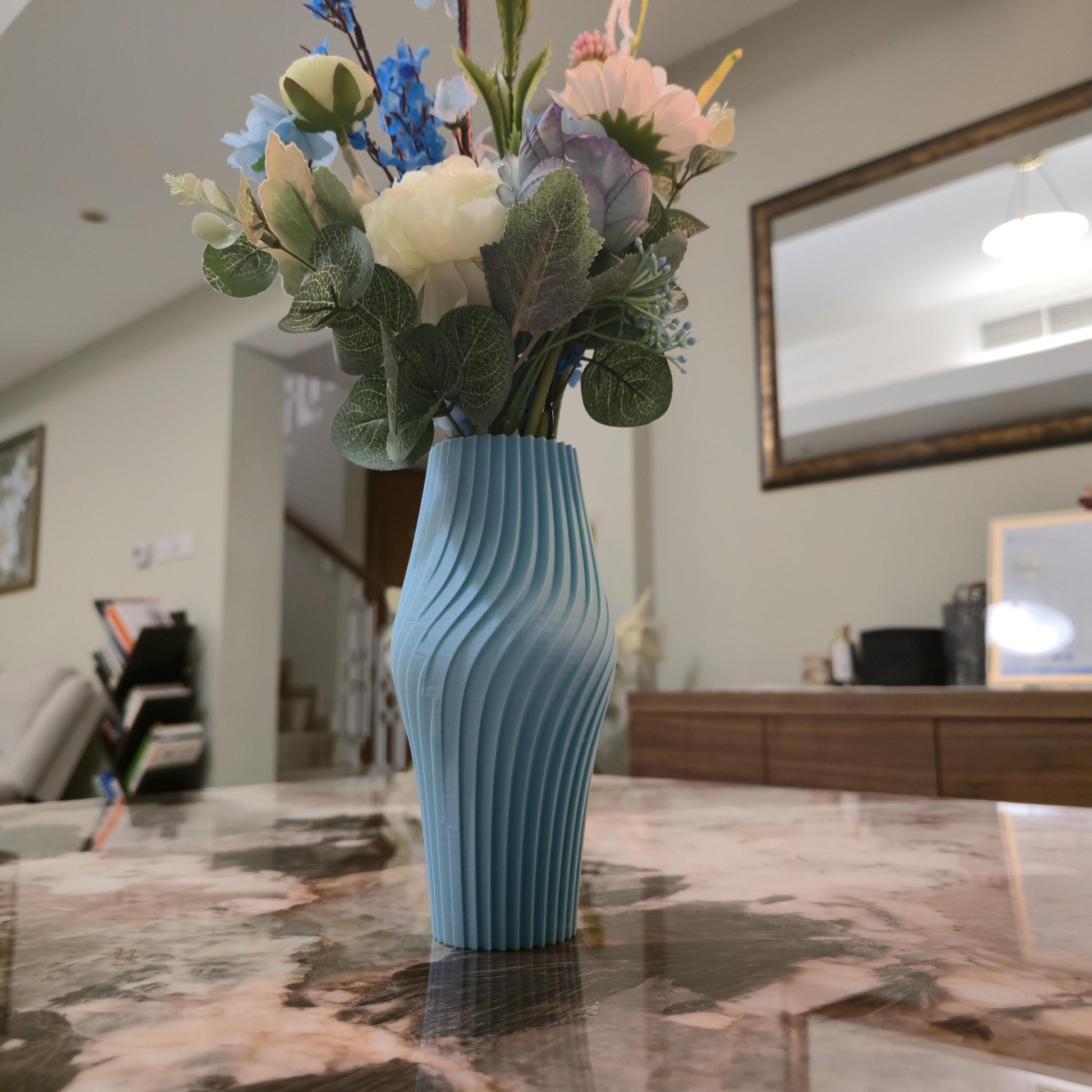Ribbed Wave Vase
