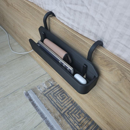 Clip-On Bedside Storage Box, Hanging Nightstand Organizer, Perfect for Dorms & Bunk Beds