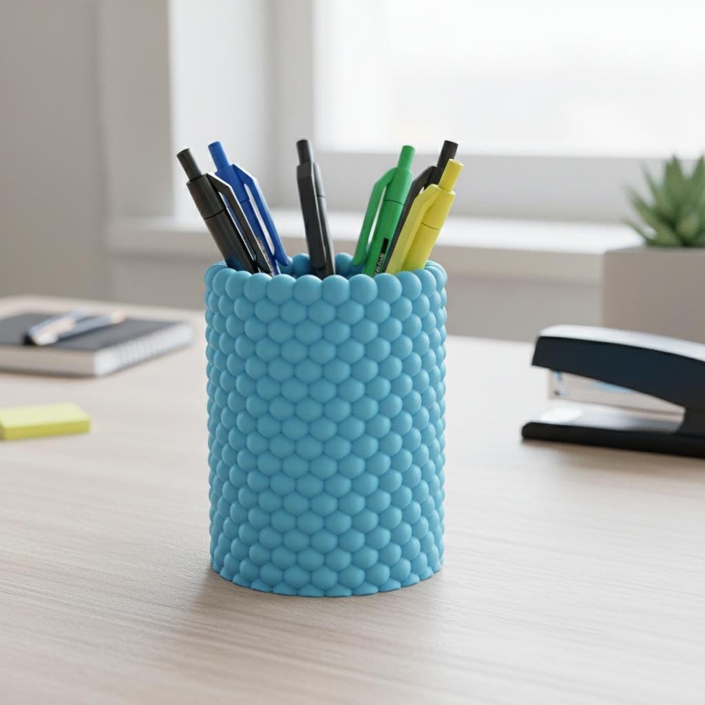 Bubbly Pencil Holder – Colorful Desk Organizer for Pens & Brushes