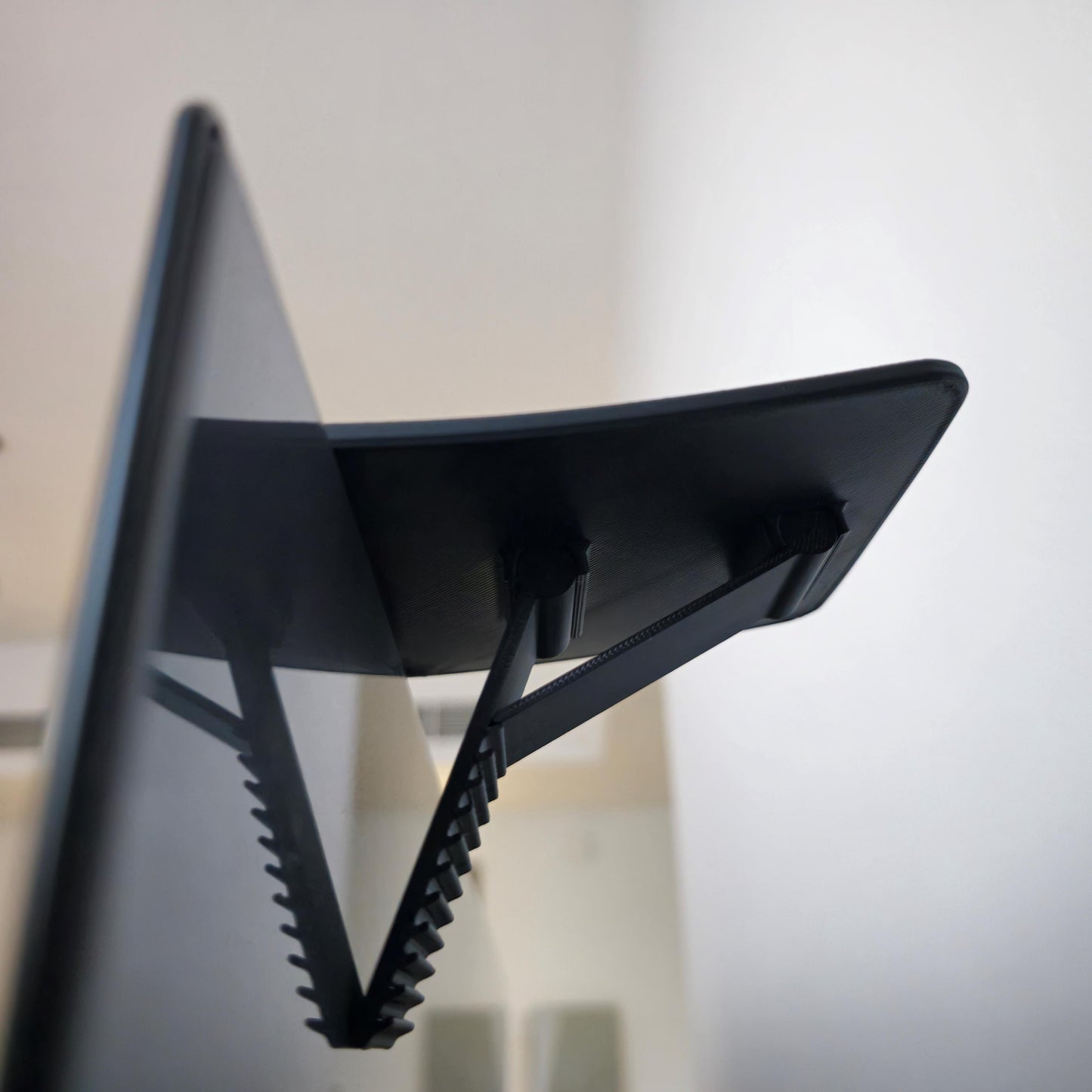 Universal Monitor Shelf | Clip-On Display Riser | Fits Any Screen | Monitor Storage Attachment